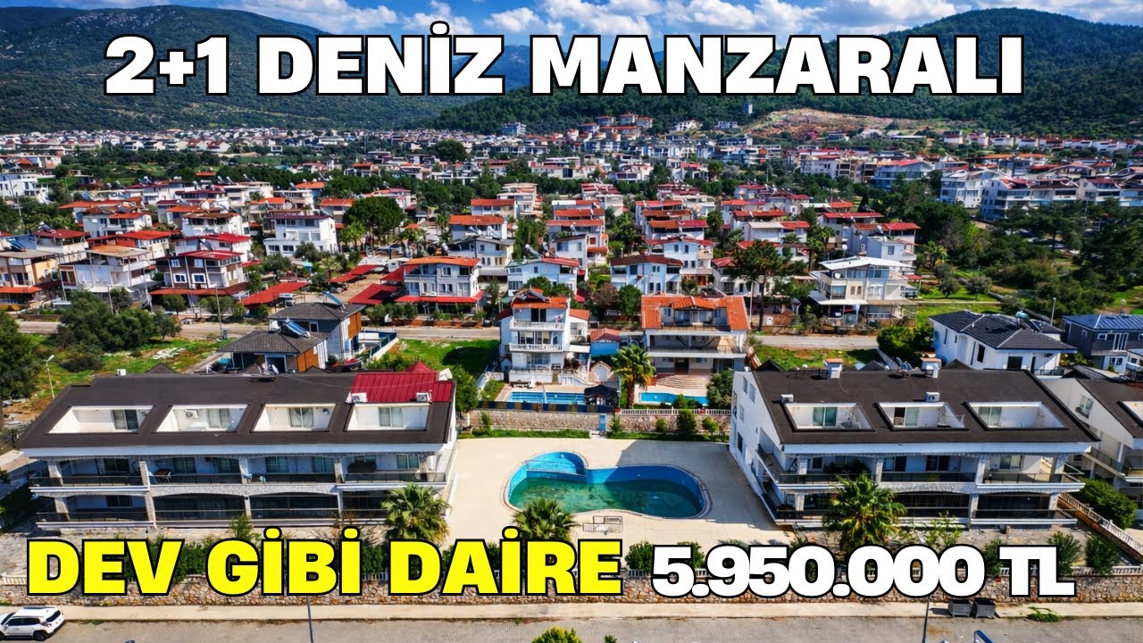 Didim Akbük'te Merkezi Konum Havuzlu Sitede Full Eşyalı Uygun Fiyatlı Dublex Daire 