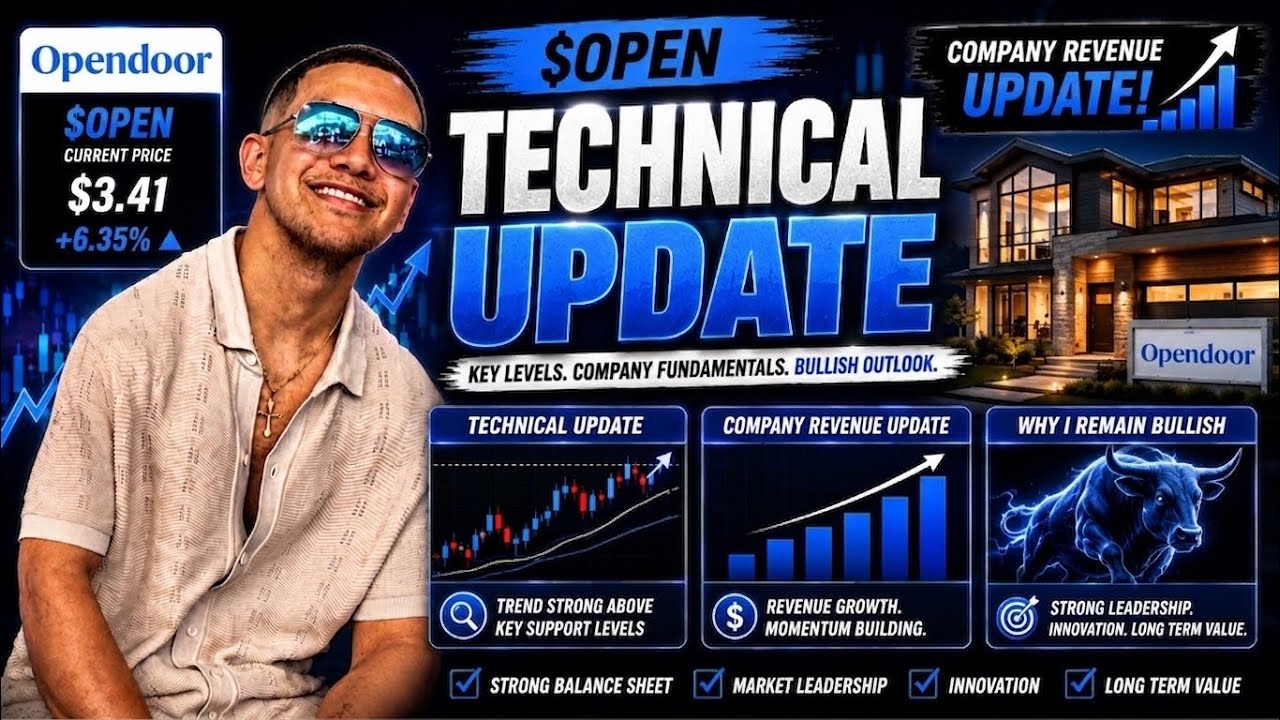 $OPEN STOCK UPDATE 🚀 Technical Analysis, Revenue Update & Why I&rsquo;m STILL BULLISH on Opendoor 