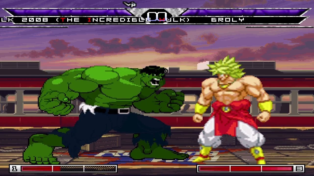 KOF MUGEN Hulk 2008 joaolucashulk vs broly waniwani