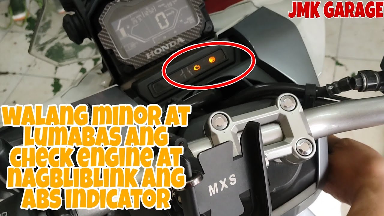 honda adv 150 nagcheck engine at nagbliblink ang abs indicator