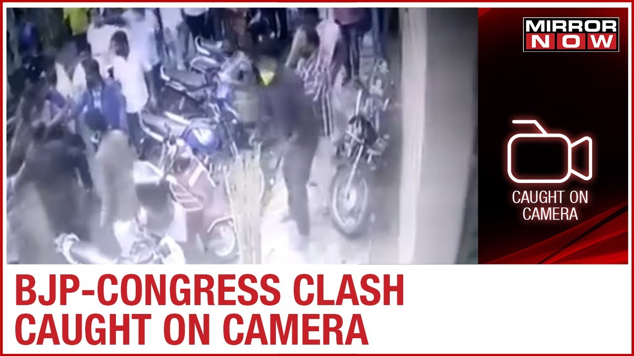 Bengaluru: Congress-BJP workers clash during campaigning for by-polls