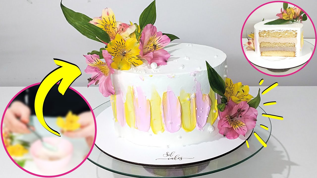 Cómo Decorar Una Torta Con Flores Naturales Sin CONTAMINARLA - Sil Cakes