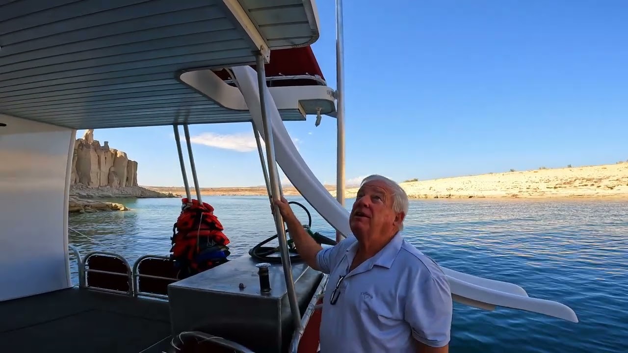 Laketime Houseboats - SunDaze 09 Slide&Exhaustion - Lake Powell Arizona