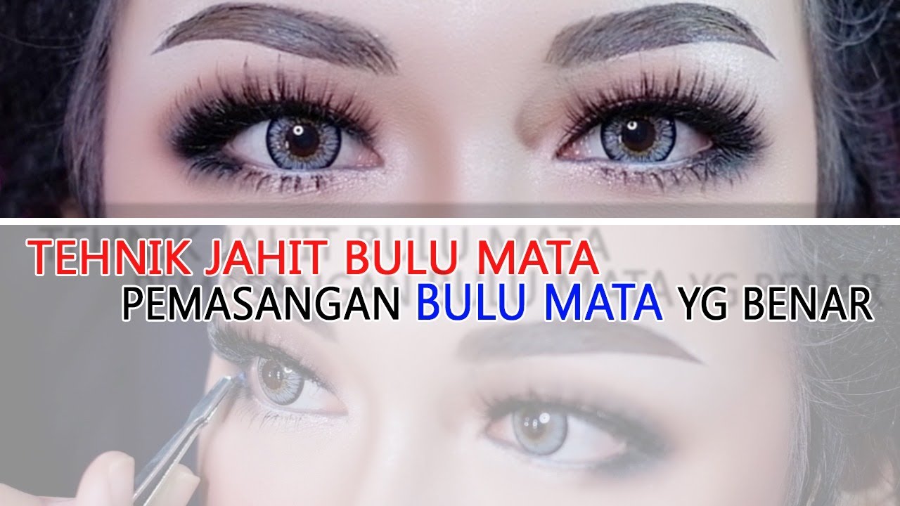 BELAJAR TEKNIK MUDAH JAHIT BULU MATA MUA PEMULA | ryaweddinggallery