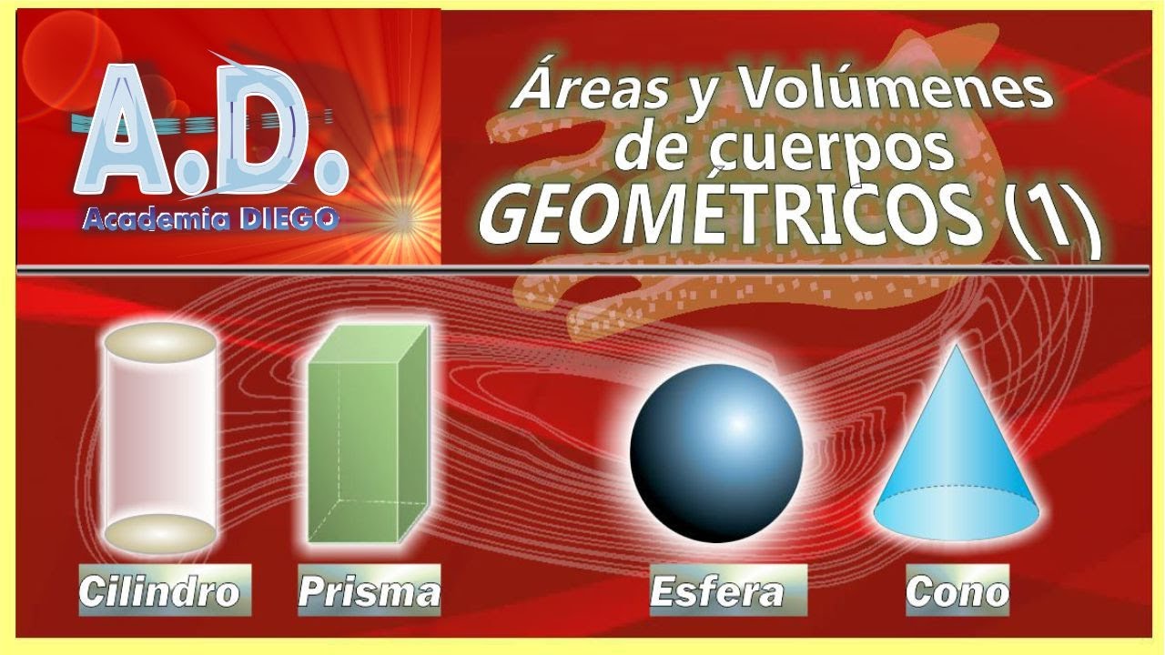 ÁREAS y VOLÚMENES de cuerpos GEOMÉTRICOS (1) Academia DIEGO