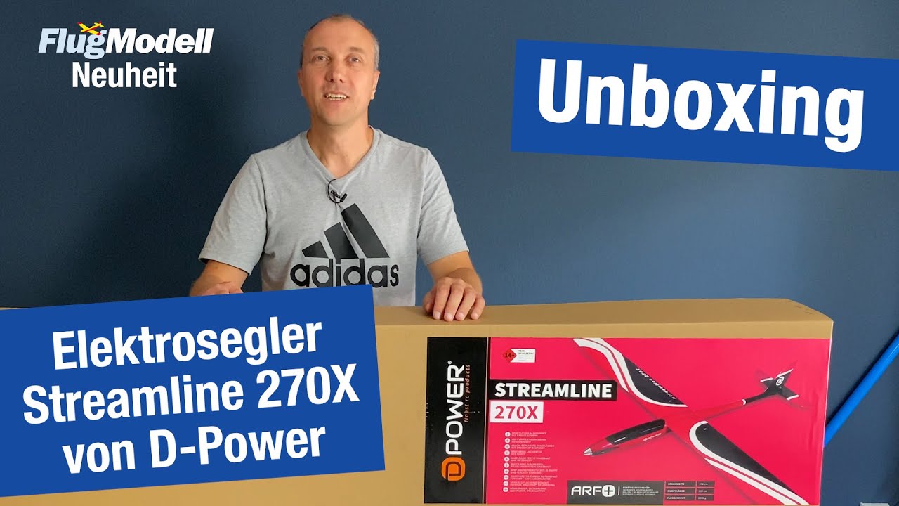 Streamline 270X von D-Power-Modellbau &ndash; Elektrosegler im FlugModell- Unboxing
