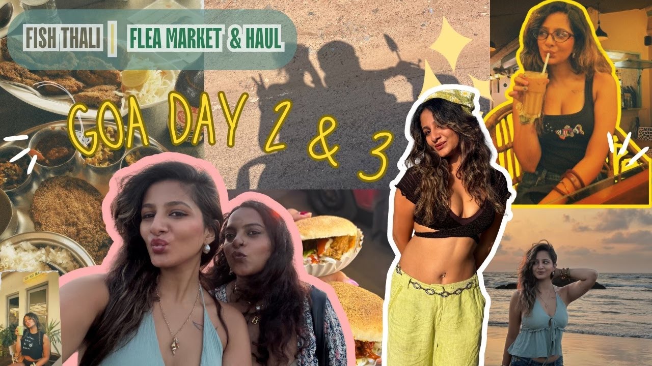 Goa Vlog Day 2 & 3🌴 | Breakfast, Flea Market Finds & The Prettiest Sunset