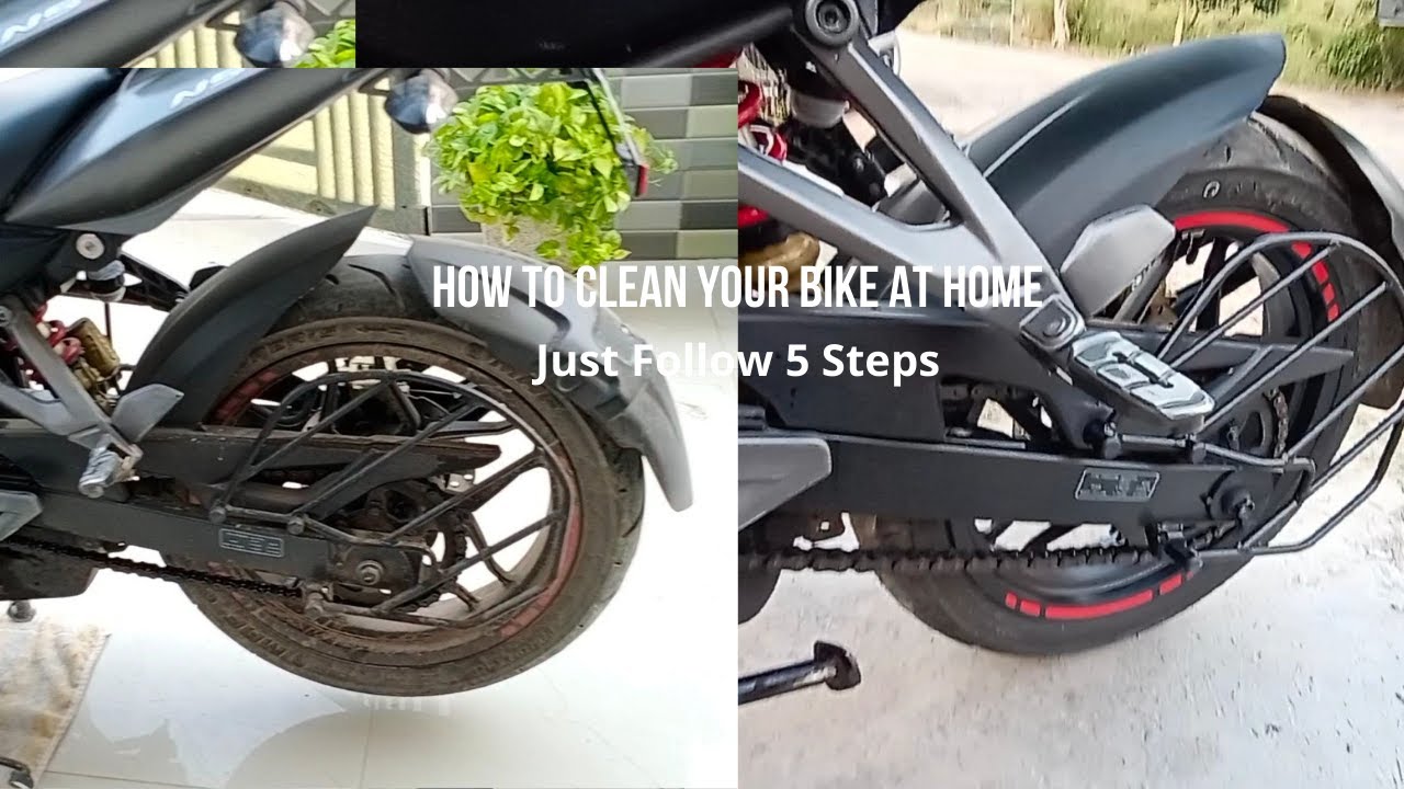 NS 200 | How to wash your bike at home | Just follow 5 steps |