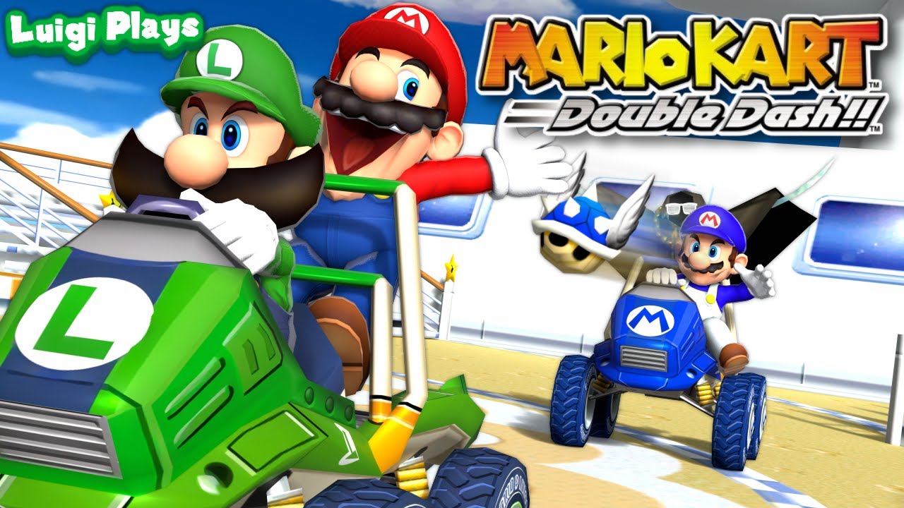 Luigi Plays: MARIO KART DOUBLE DASH!! Ft. SMG4, Mario & Bob