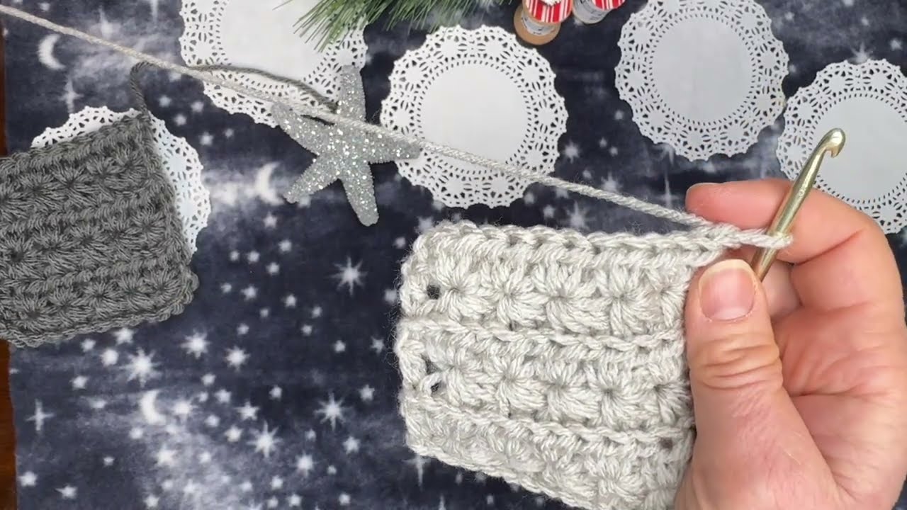 Crochet Star stitch: Perfect for hats, scarves, and washcloths. Beginner stitch!