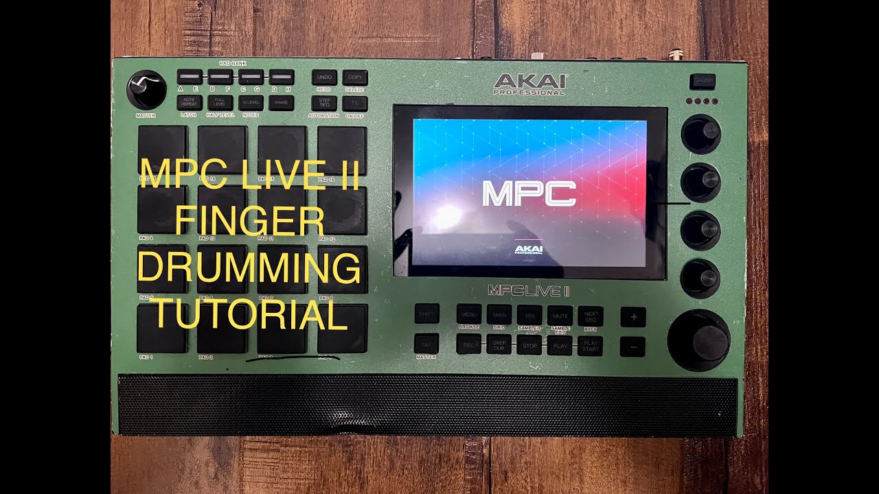 MPC Live II Finger Drumming Lesson 1: Pad Layout, Mute Group, Simultaneous Play Tutorial