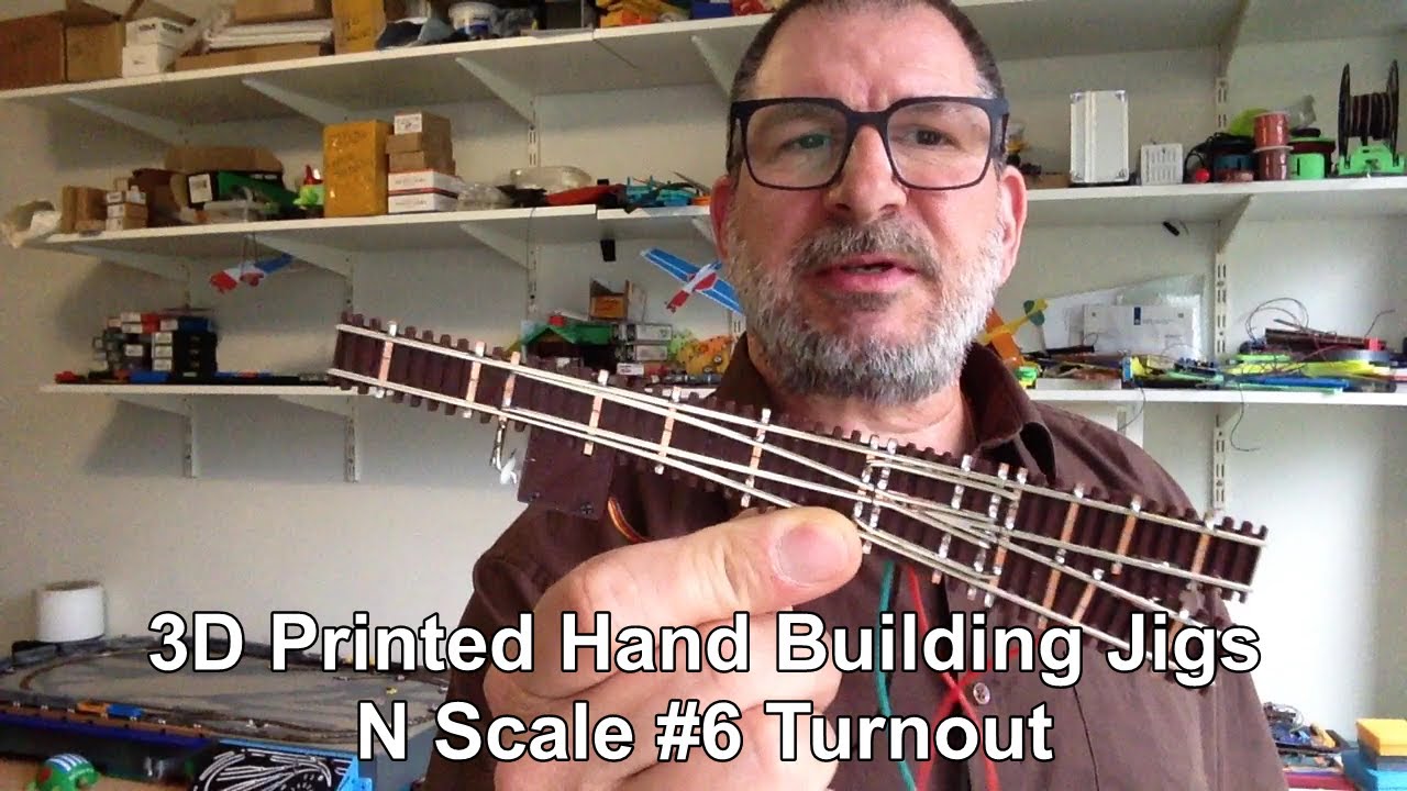 Make Your Own #6 Turnout N Scale Hand Build 3D Printed Jigs