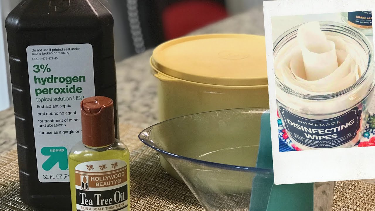 DIY Homemade Disinfectant wipes using hydrogen peroxide | DIY