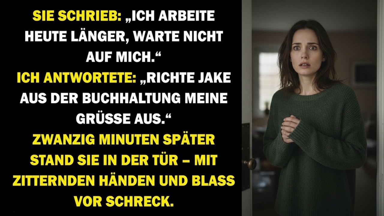 🔥SIE SCHRIEB  „ARBEITE SPÄT “ ICH ANTWORTETE  „GRÜß JAKE “ 20 MINUTEN SPÄTER KAM SIE ZITTERND🔥