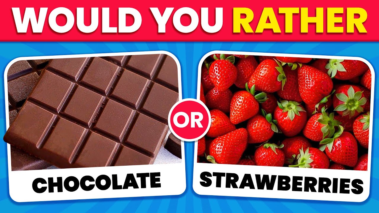 Would You Rather…? JUNK FOOD vs HEALTHY FOOD 🍟🥗 Quiz Time