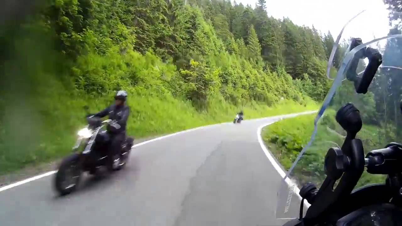 Motorradfahrt über den Furkajoch Pass Juli 2016