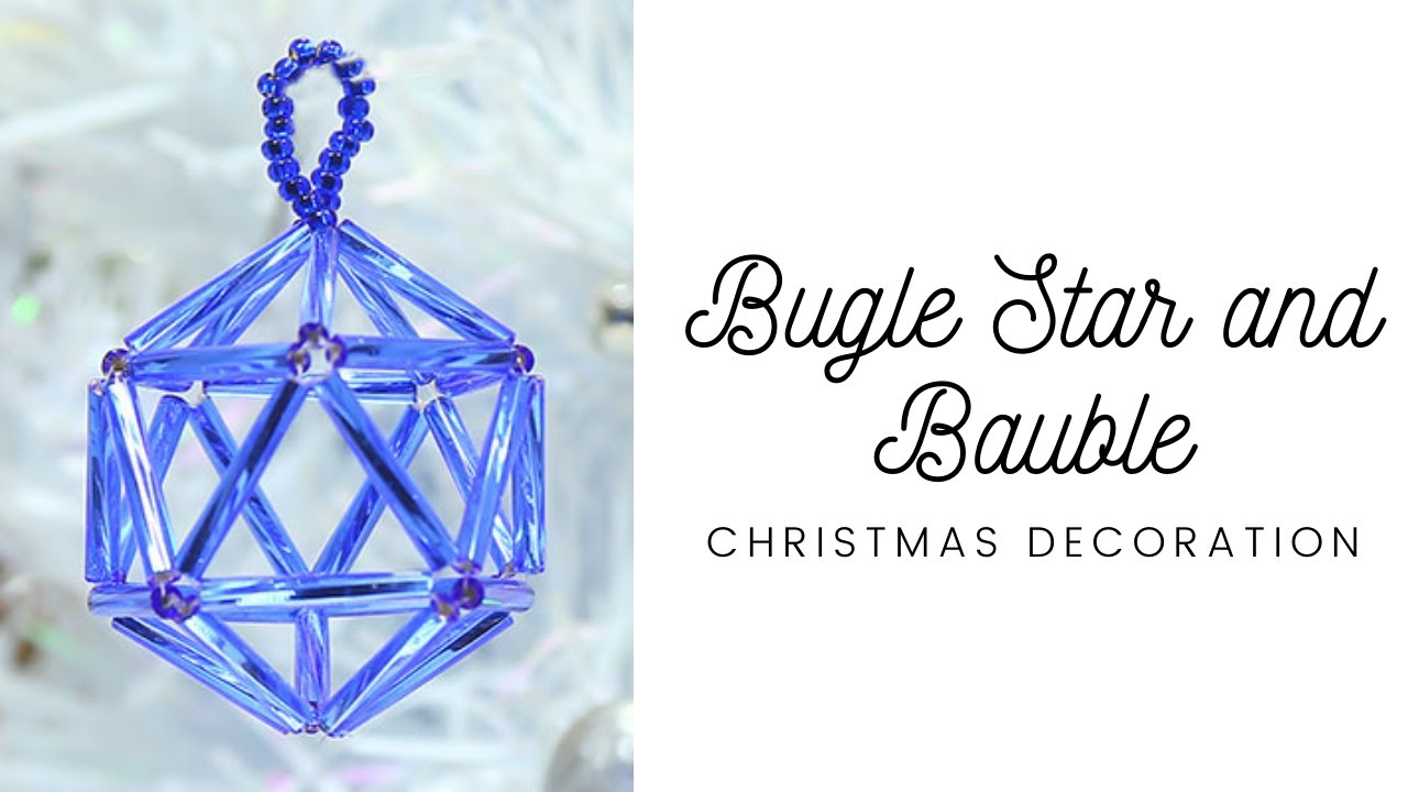 How to Make Christmas Decorations with Bugle Beads - Live Bead Spider Tutorial