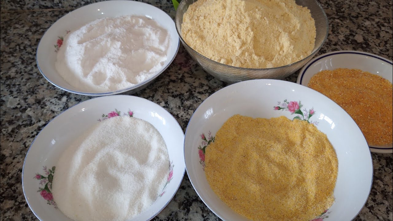 كيف تحصل على دقيق الأرز و سميدة الأرز و دقيق الذرة و سميدة الذرة رائع بدون غلوتين