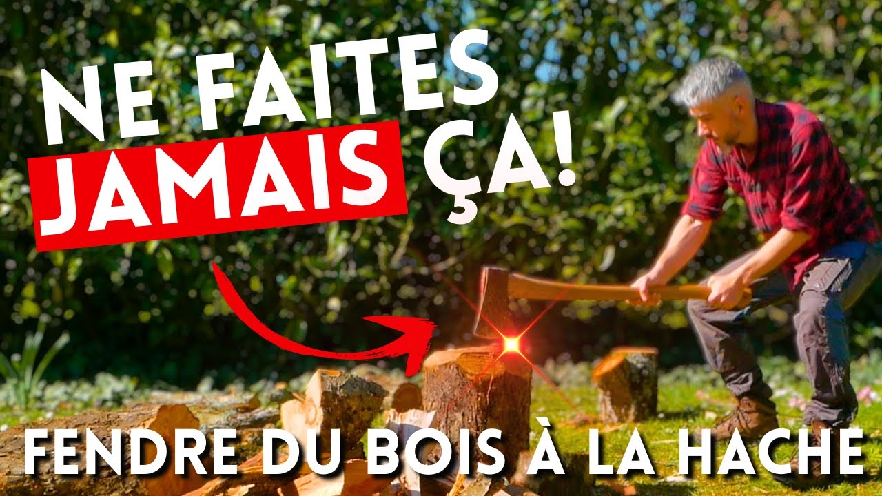 3 méthodes indispensables pour fendre du bois à la hache : bushcraft & jardin