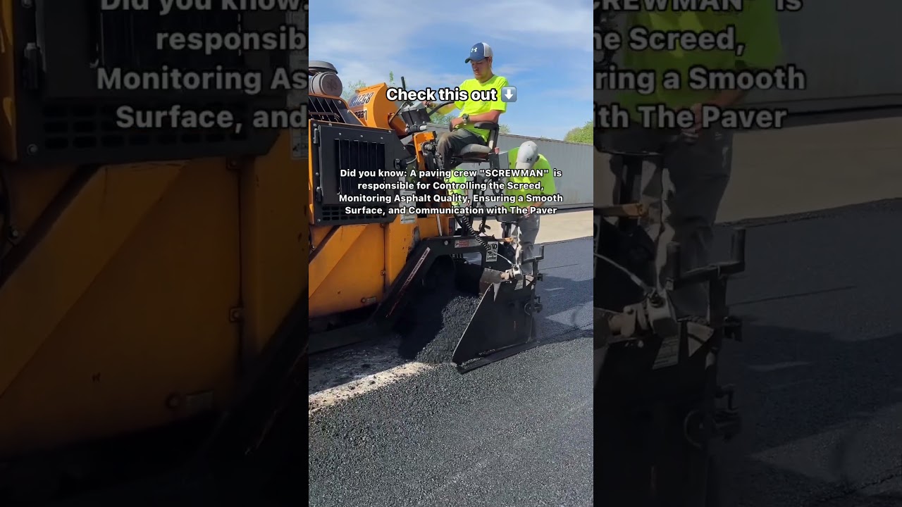 Have you ever seen an asphalt paving machine in action before?! 🚧