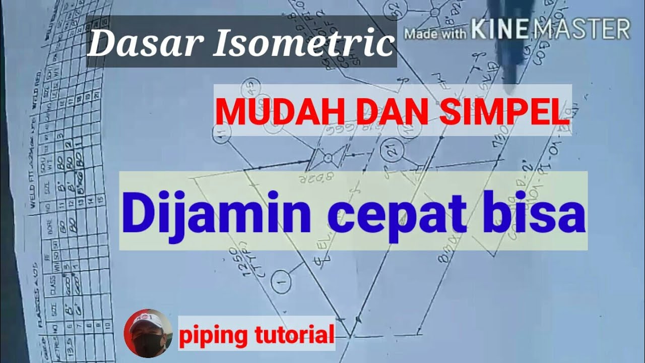 Cara membaca gambar isometric bagi pemula #piping tutorial