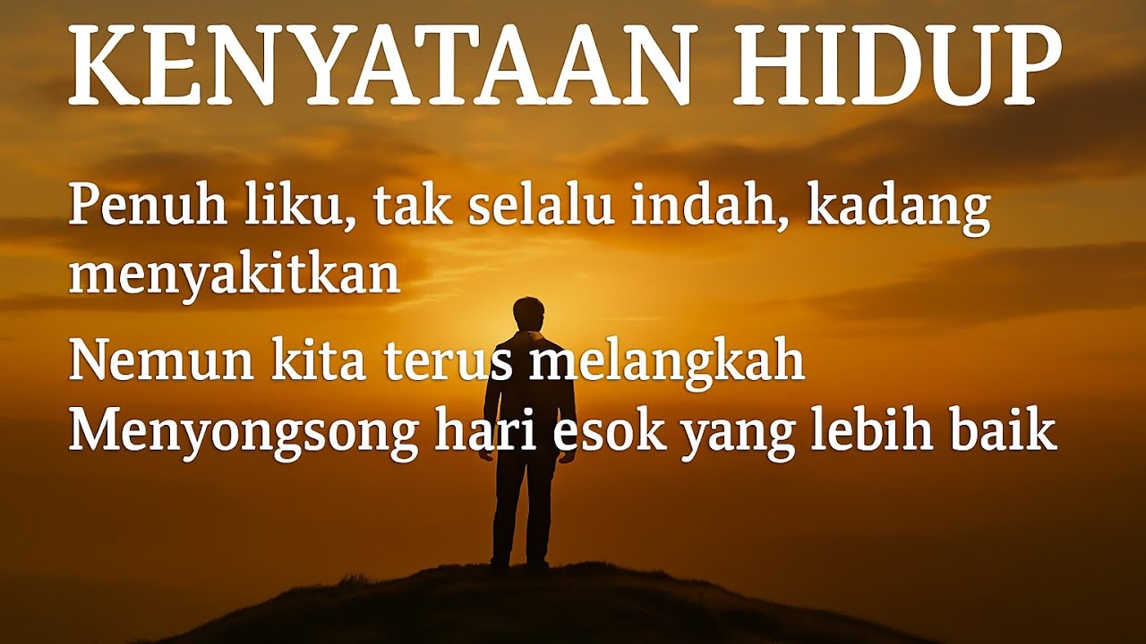 Kenyataan Hidup (Official Lyric Video) | Pop Rock Alternative Motivasi 2025 | Rock your life🤘!