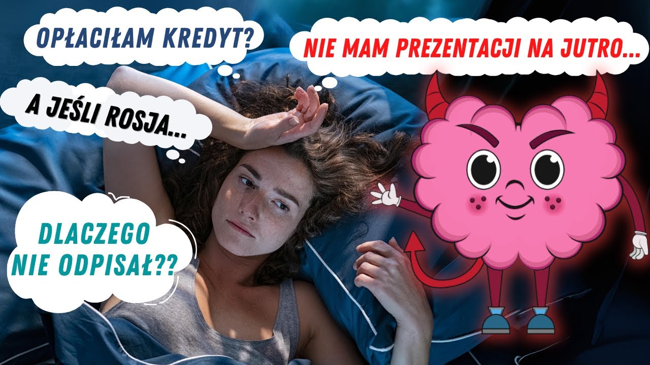 Wyeliminuj NATŁOK MYŚLI przed snem! ✋🏻🛑