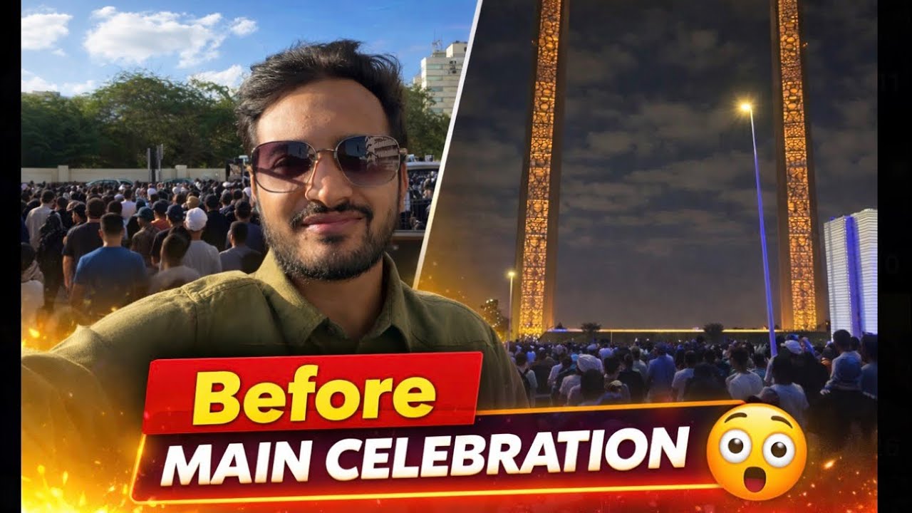 31st December 2025 Dubai Frame Crowd 🇦🇪 | Before Main Celebration | Season 1 #dubai #dubaiframe