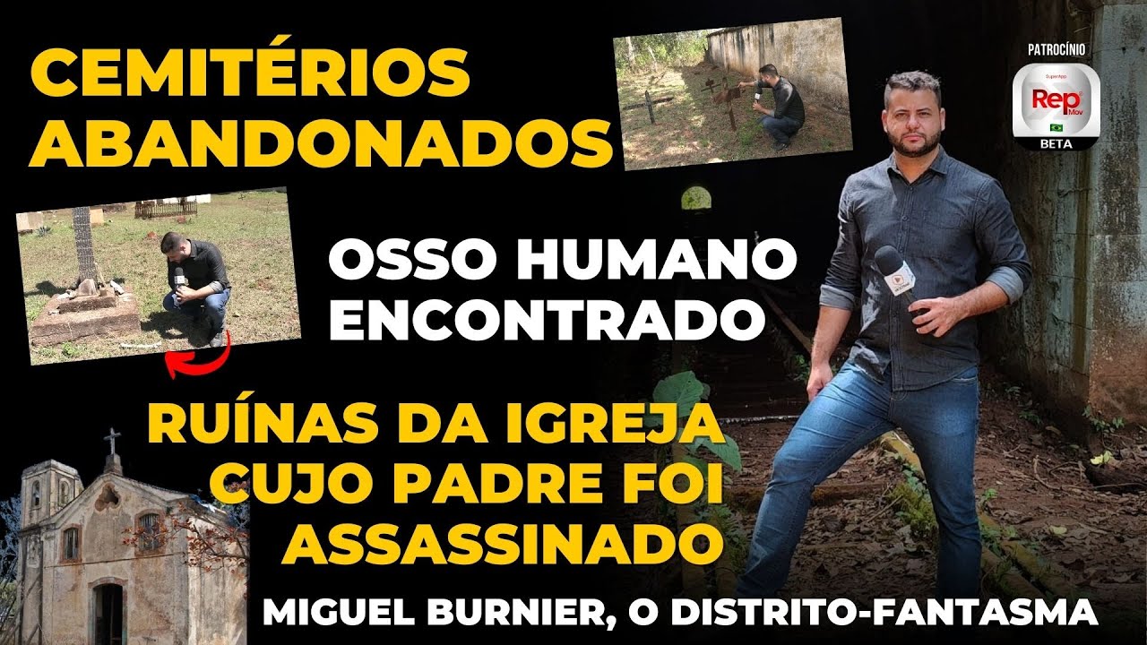 CEMITÉRIOS na mineração, OSSO HUMANO, IGREJA ABANDONADA e MAIS - MIGUEL BURNIER - Ouro Preto