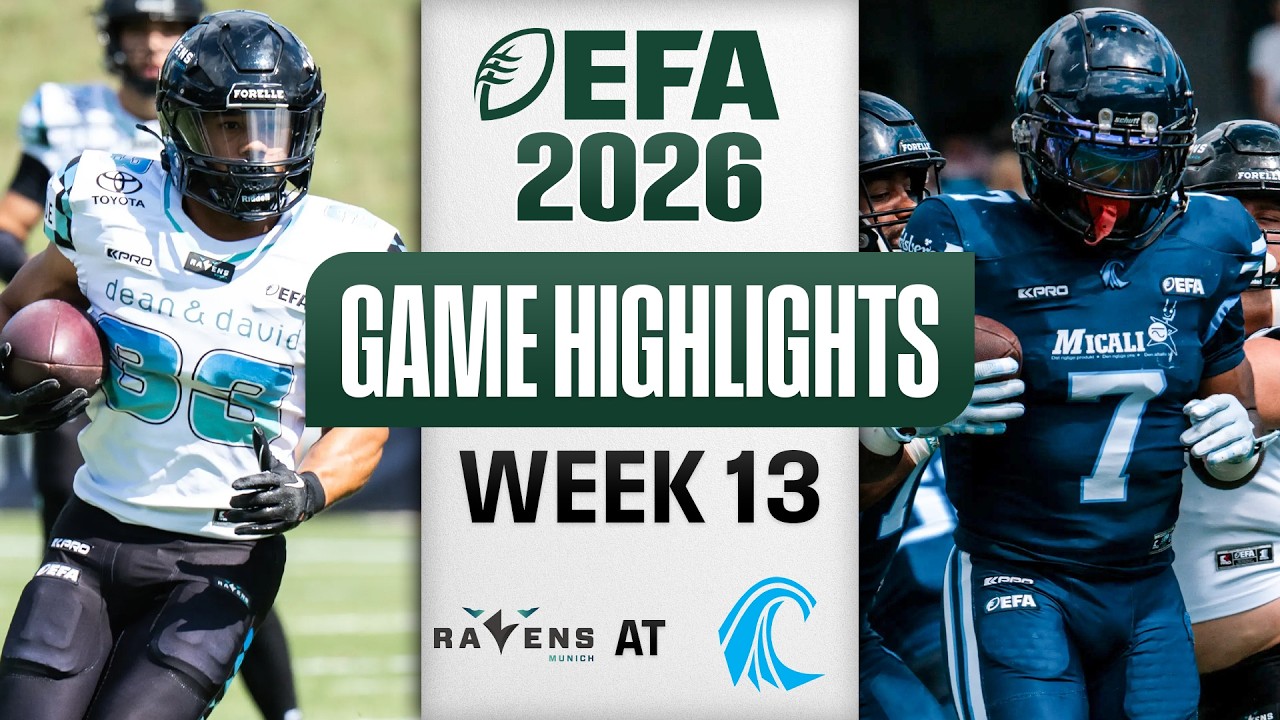 Лучшие моменты матча Munich Ravens &mdash; Nordic Storm | 13-я неделя сезона EFA 2026