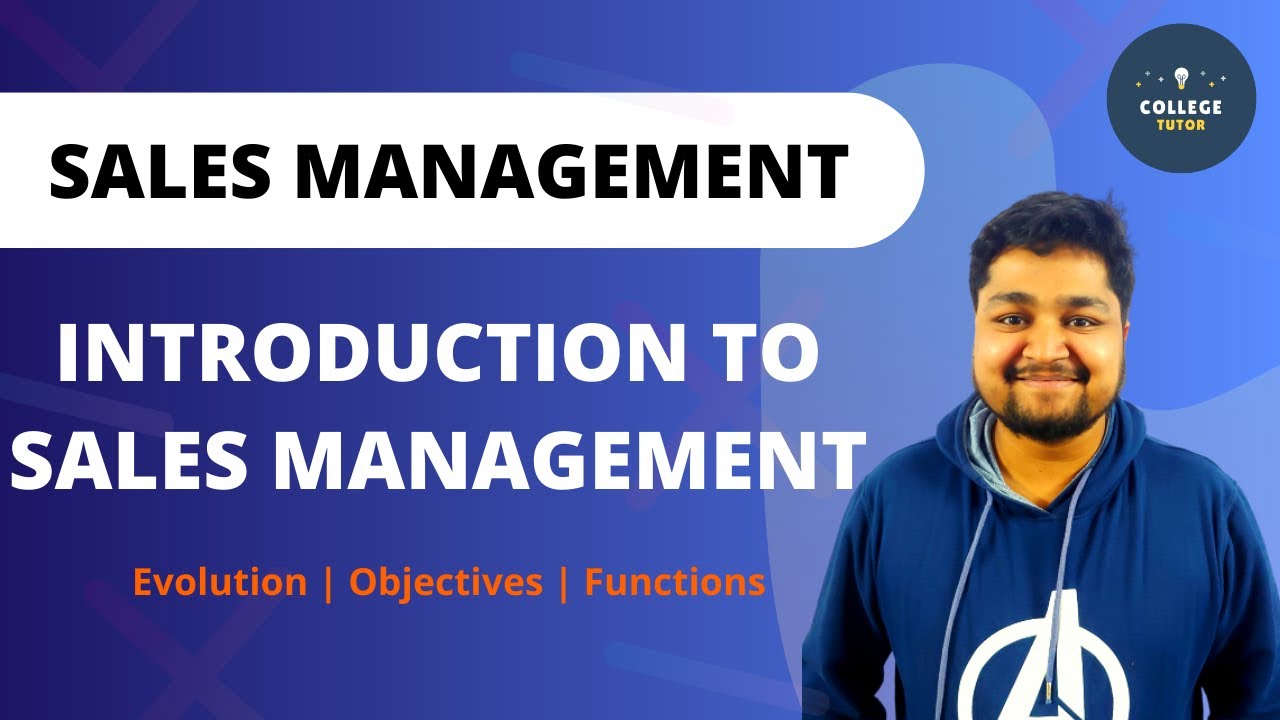 Introduction to Sales Management | Sales Function | Sales Management | Study at Home with me
