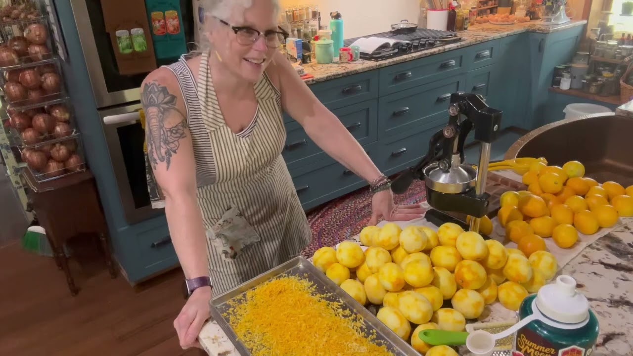Look what I did with 25lbs of Meyer’s Lemons 🍋 ~Freeze Dried Lemon peel