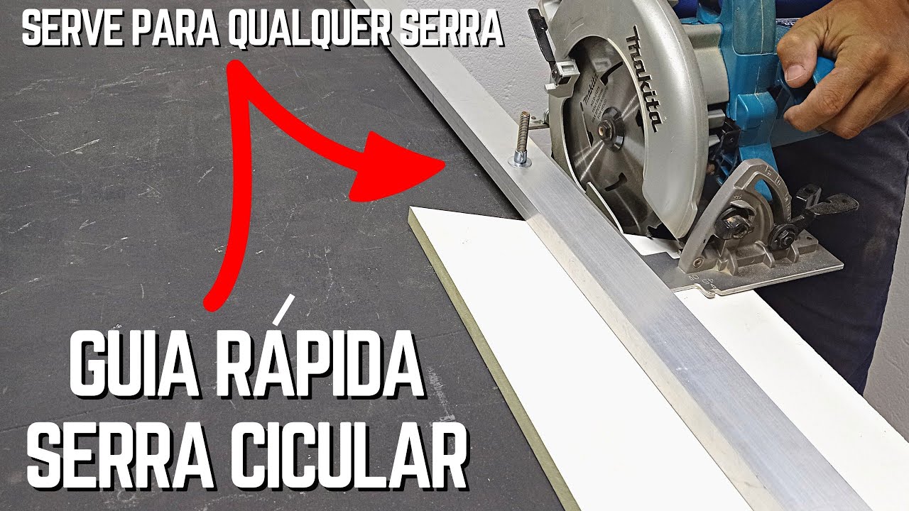GUIA PARA SERRA CIRCULAR com Régua de Pedreiro