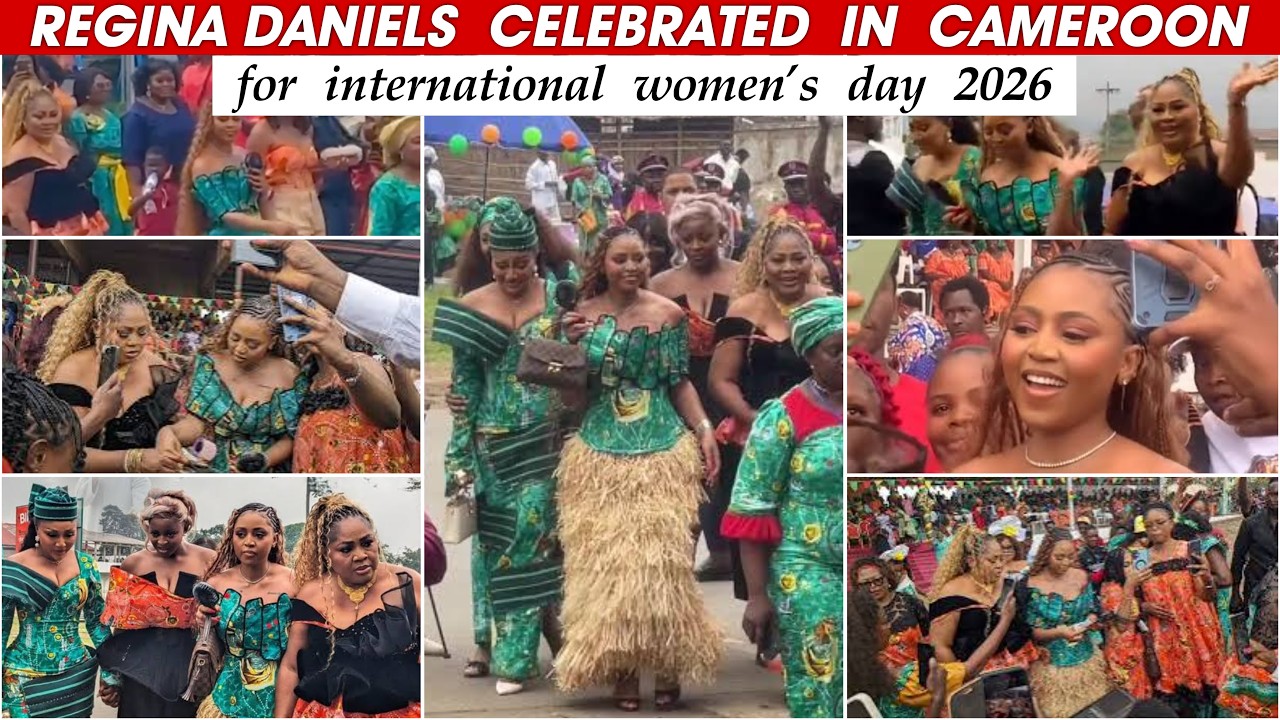 REGINA DANIELS & HER MOM IN CAMEROON FOR INTERNATIONAL WOMENS DAY 2026. #reginadaniel