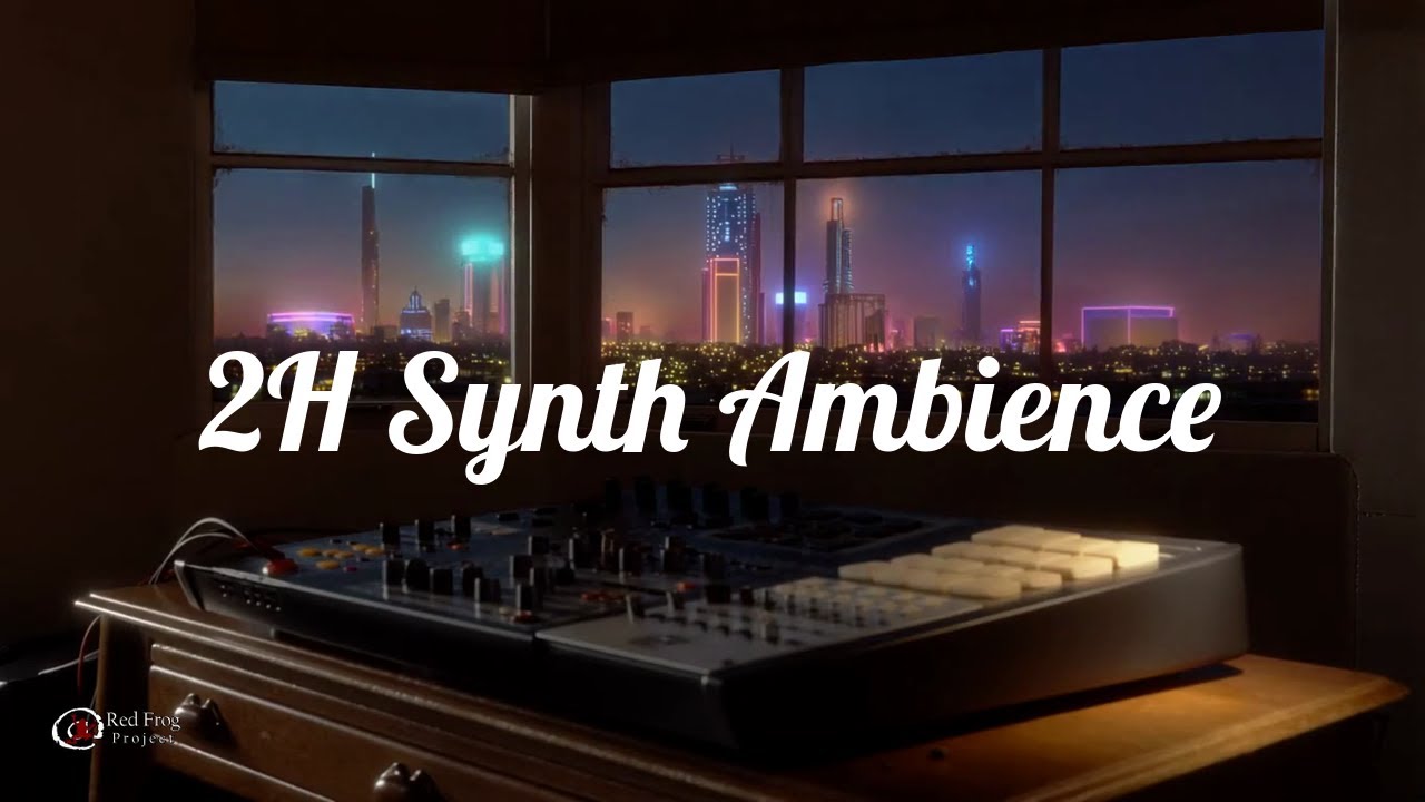 🎛️Chillwave Focus – Neon City Stillness | 2H Synth Ambience🌆