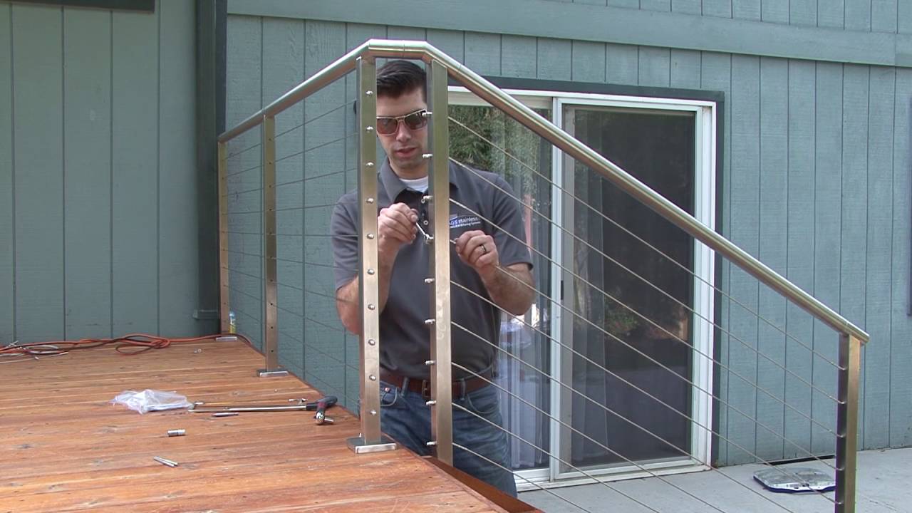 Trimming Cable Fittings for Stainless Steel Cable Railing