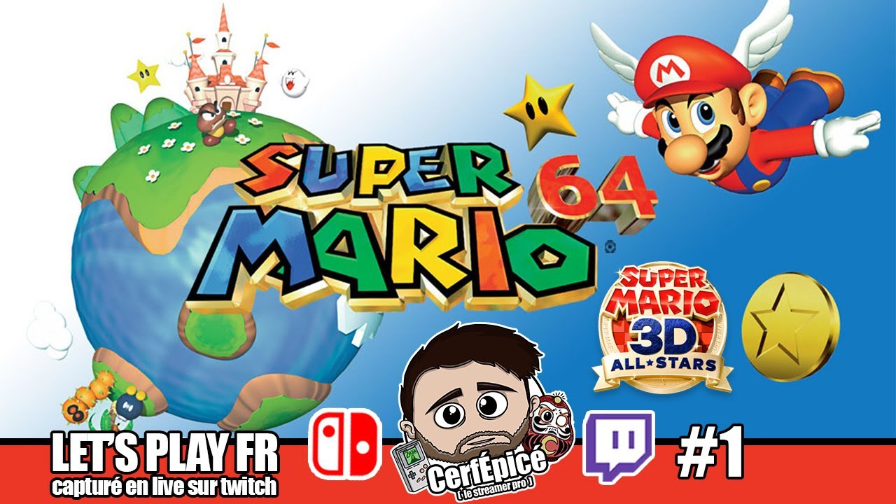 #1 - Super Mario 64 : on ravive les souvenirs d'enfance 🥰 (31 étoiles (premiers mondes + 2 Bowser)