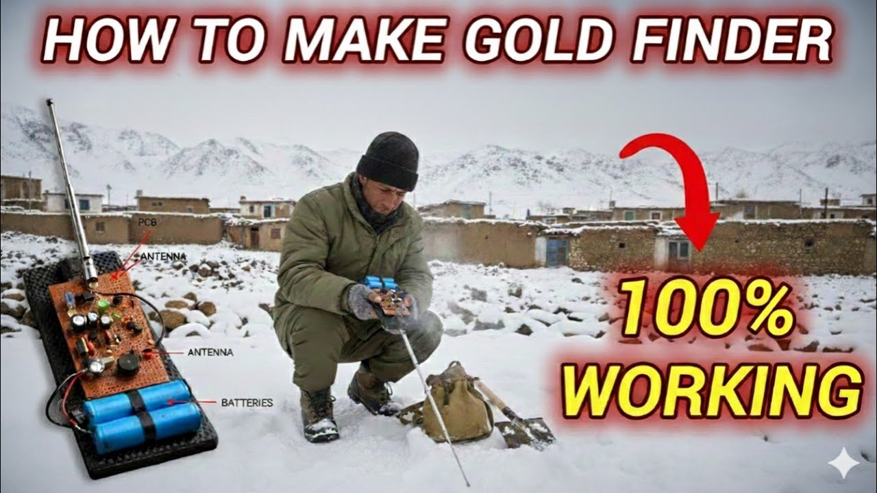 How to make Gold finder 100% working  👷‍♂️ ساخت ردیاب طلا نقره...