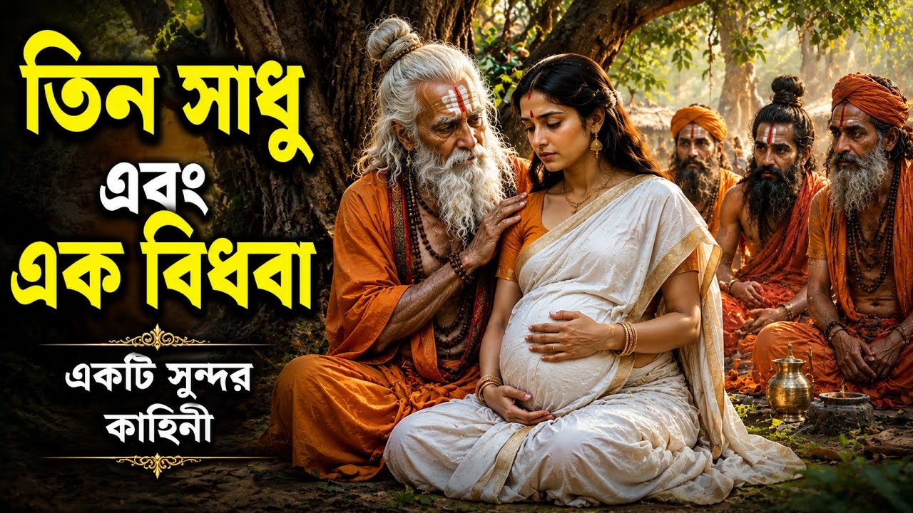 তিনজন সাধু আর এক বিধবা।  #motivationalstory #inspirationalstory 