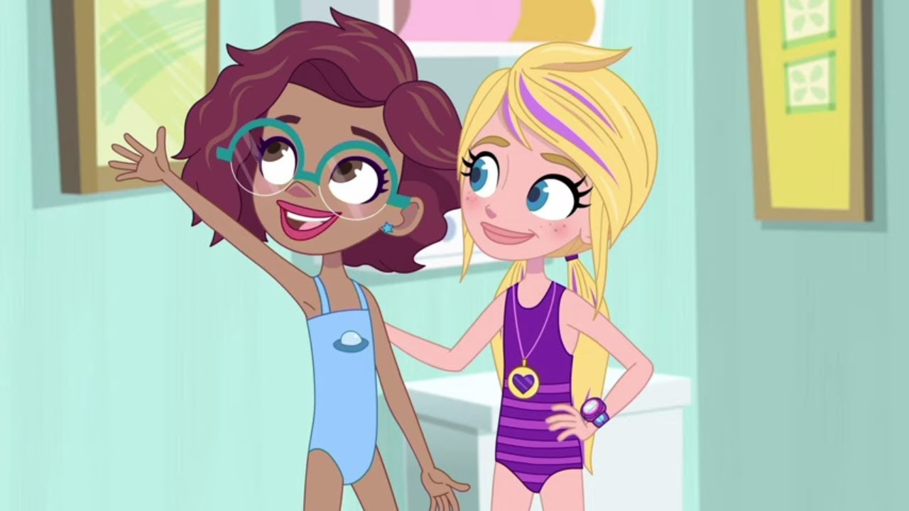 Festa na Piscina 💦Polly Pocket Em Português Brasil 💜Desenhos animados para crianças