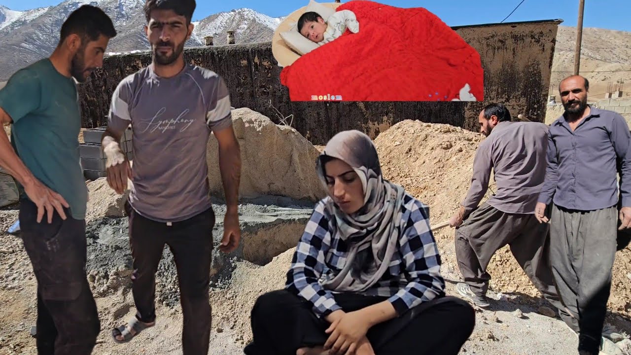 Family Day Fun: Cementing the Sewage Pit with Saleh and Ali!