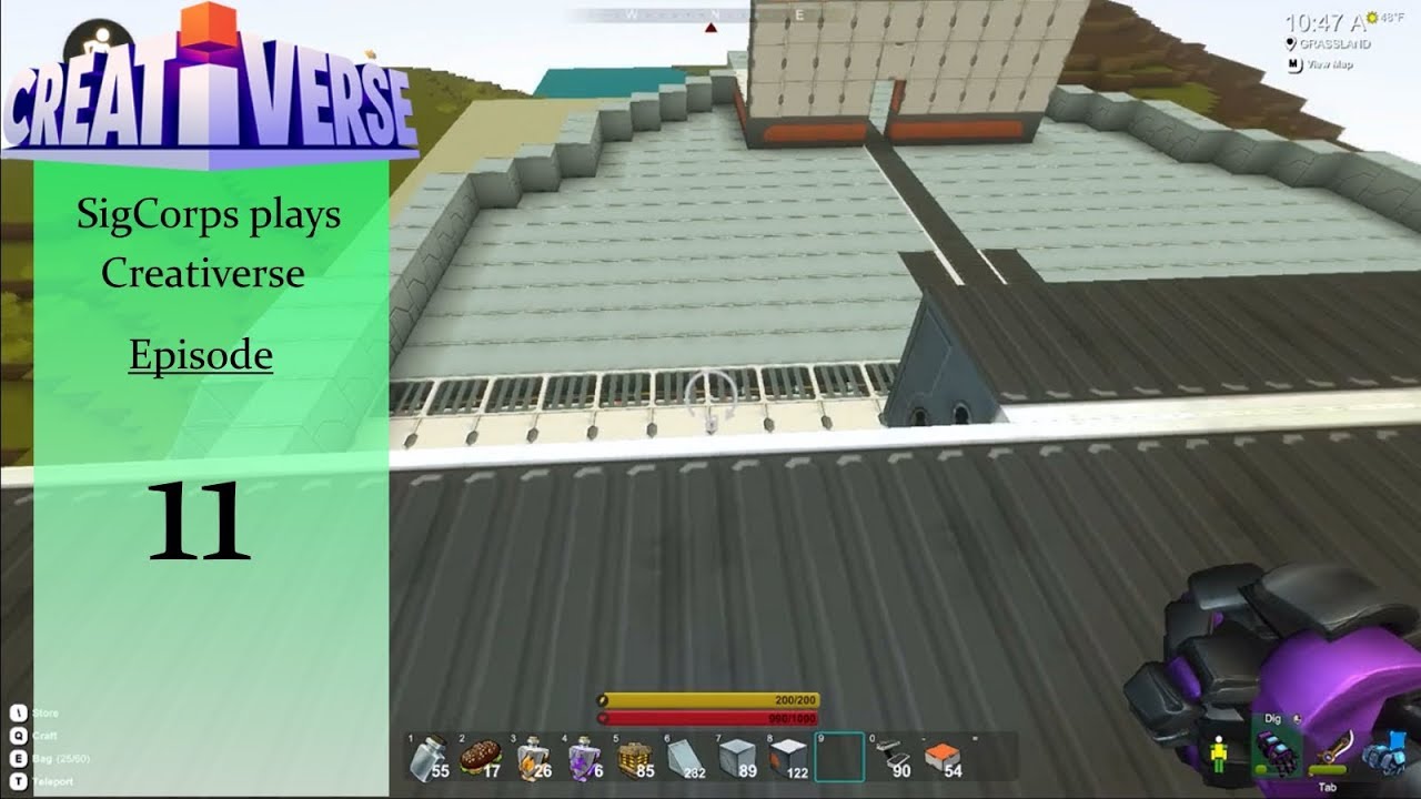 SigCorps Plays Creativerse: EP  11 Space ships and Alaska