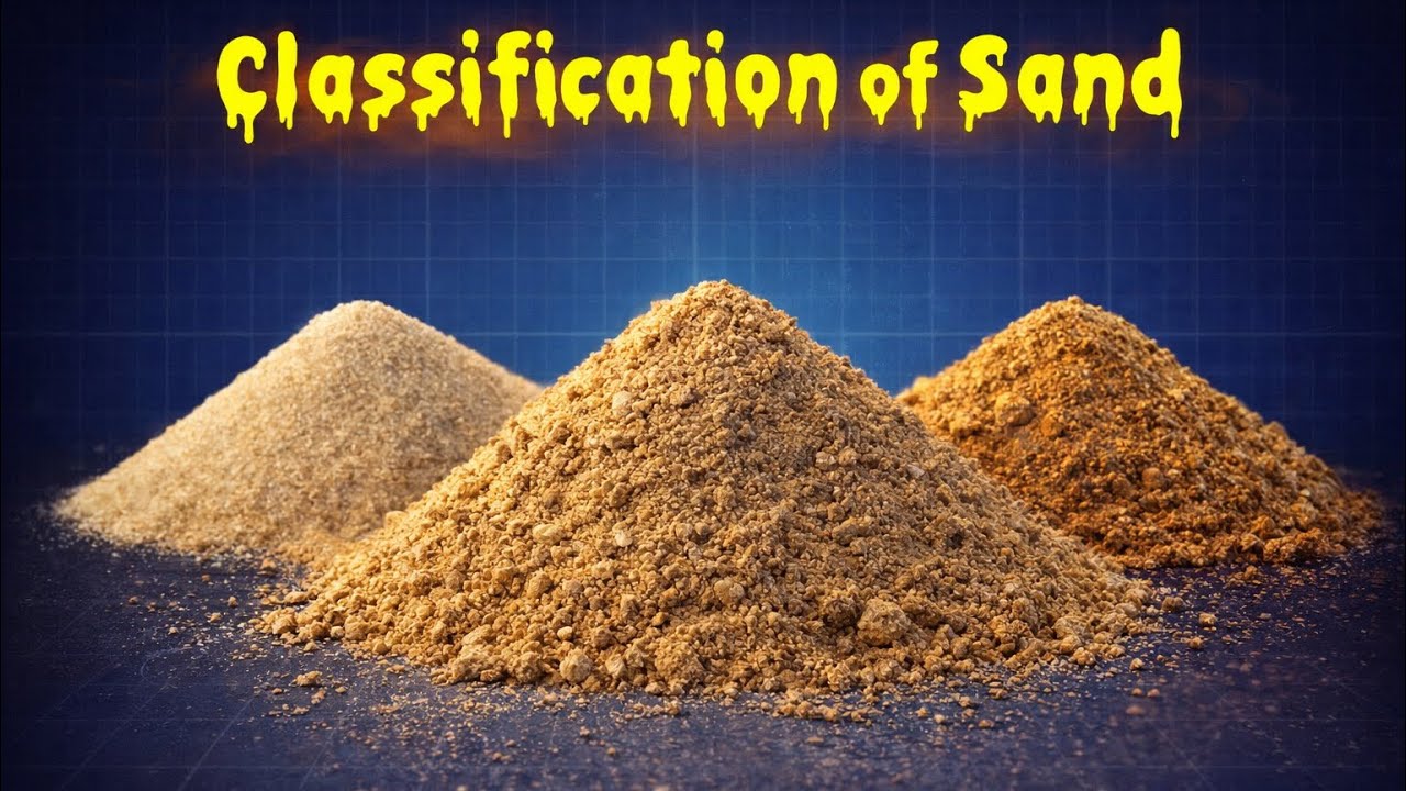 Classification of Sand // Types of Sand // Construction Sands //