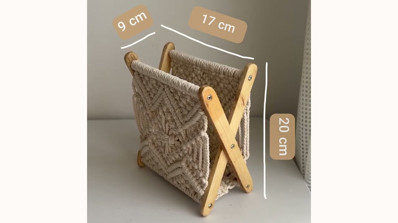 Complete Macrame Folding Organizer Tutorial | Practical, Minimal & Profitable #macrame