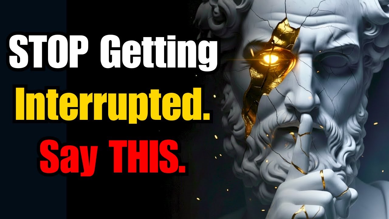 3 STOIC WORDS to Stop Any INTERRUPTION (The Law of SOVEREIGN SILENCE) 🏛️