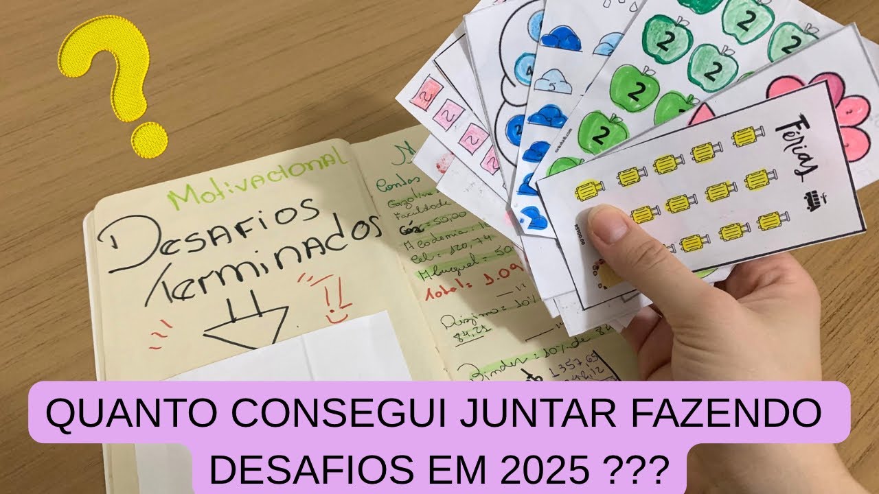 MEUS DESAFIOS FINANCEIROS CONCLUÍDOS EM 2025 - Técnica dos envelopes 