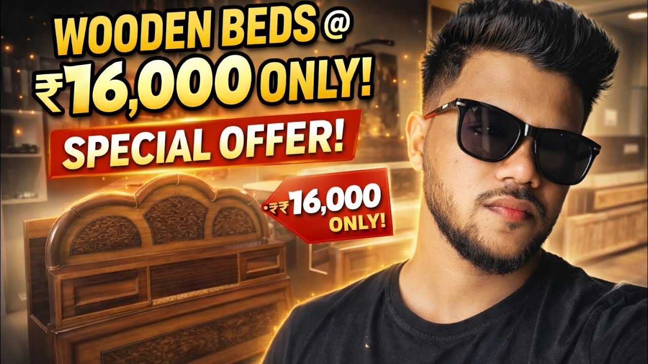 Lakdi bed only for ₹16000 Sahil furniture me #bed #furniture #handmade #interiordesign#homedecor 