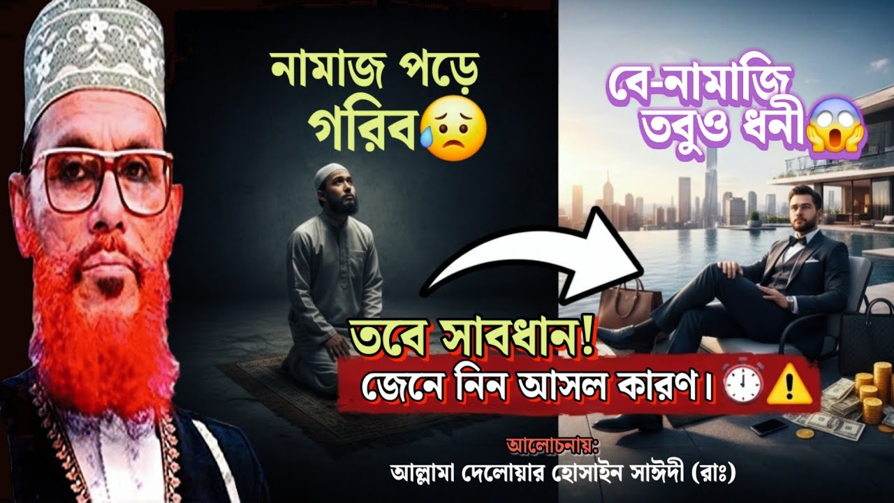 বে-নামাযিরা এত ধনী কেন হয়? সম্পদ বাড়ার আসল রহস্য ফাঁস! Allama Delwar Hussain Saidi Waz