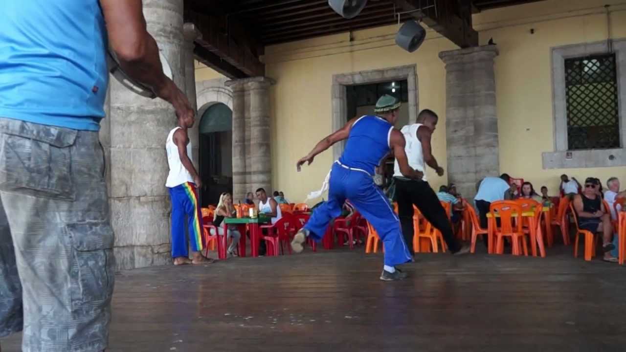 Amazing Street Capoeira dancing in Downtown Old Port, Salvador Bahia, Brazil