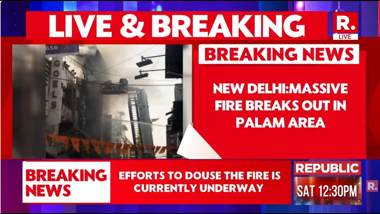 BREAKING LIVE: Massive Fire Engulfs Residential Building In Delhi's Palam Area, Several Feared Dead